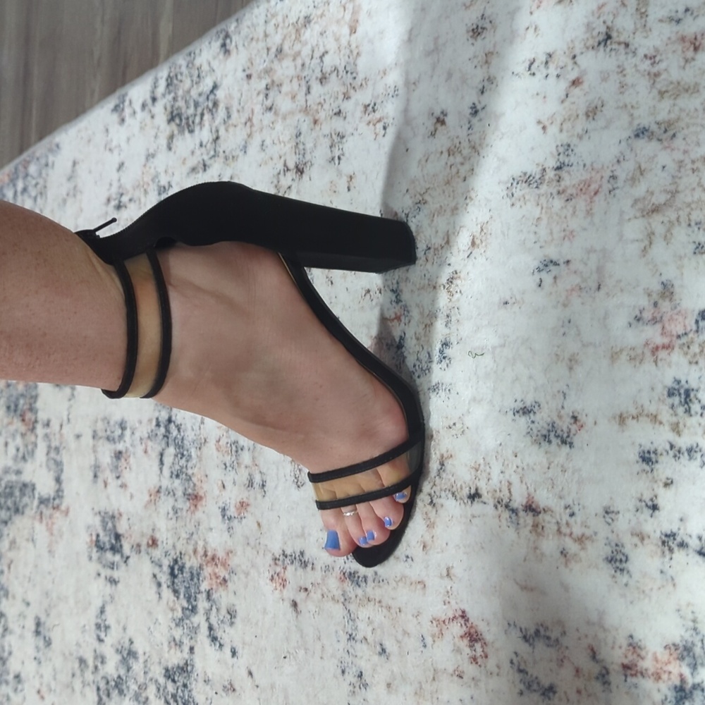 Black Heels With Ankle Strap